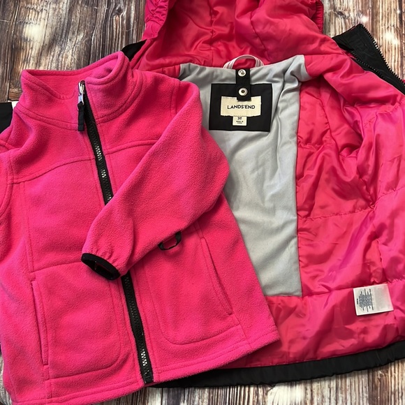 Lands End stormer 3 in 1 Parker jacket size 3T - Picture 12 of 15
